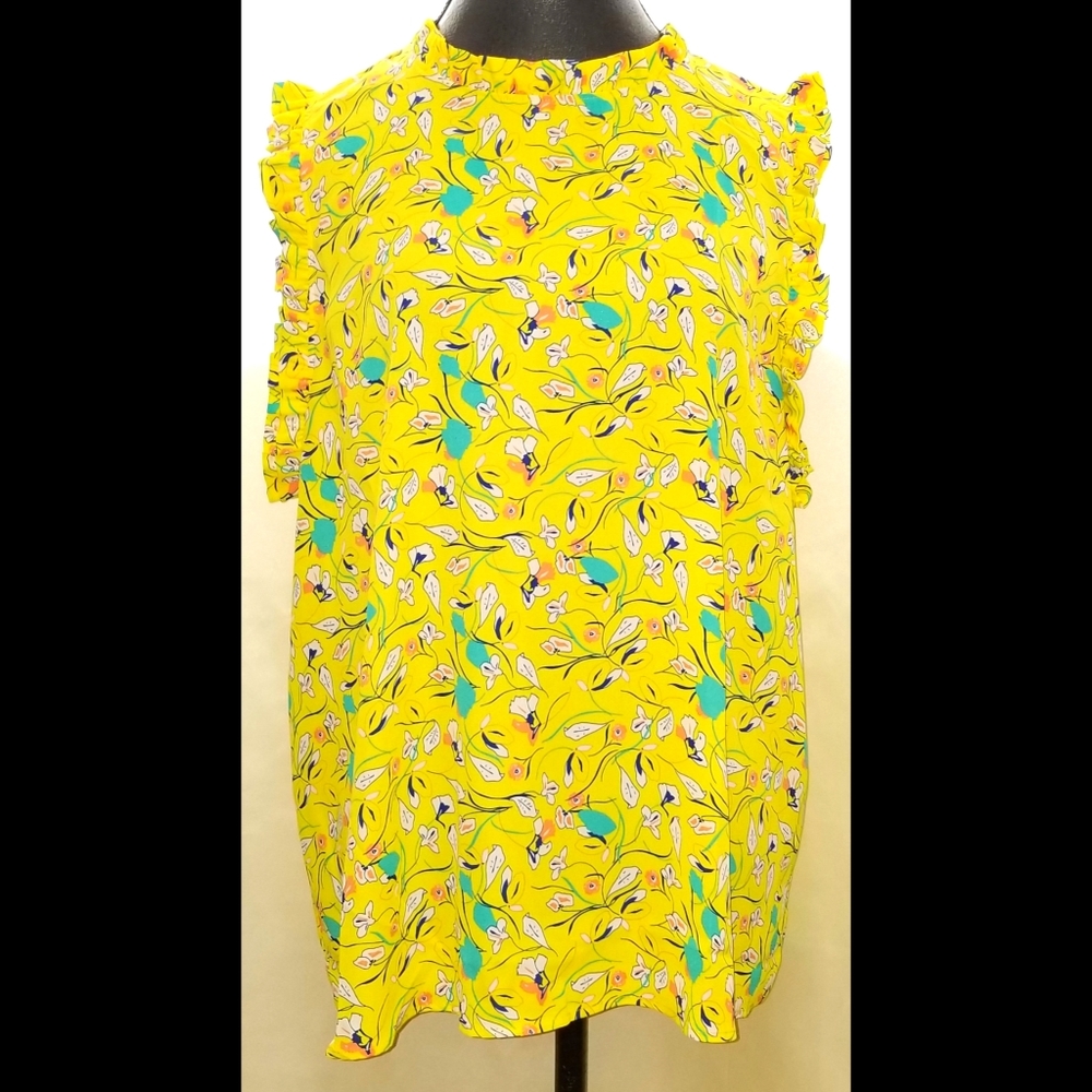 Nordstrom Halogen floral tank top xl
